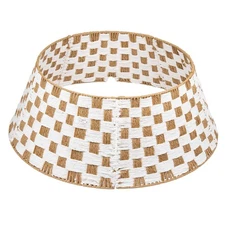 Christmas Tree Collar – Decorative Wicker Woven Basket Base Cover for Christm...