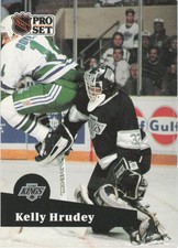 1991-92 Pro Set #102 Kelly Hrudey