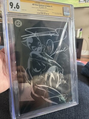 Batman and Robin #1 Foil Signed By Godtail, Frank Miller & Alex Sinclair 9.6!