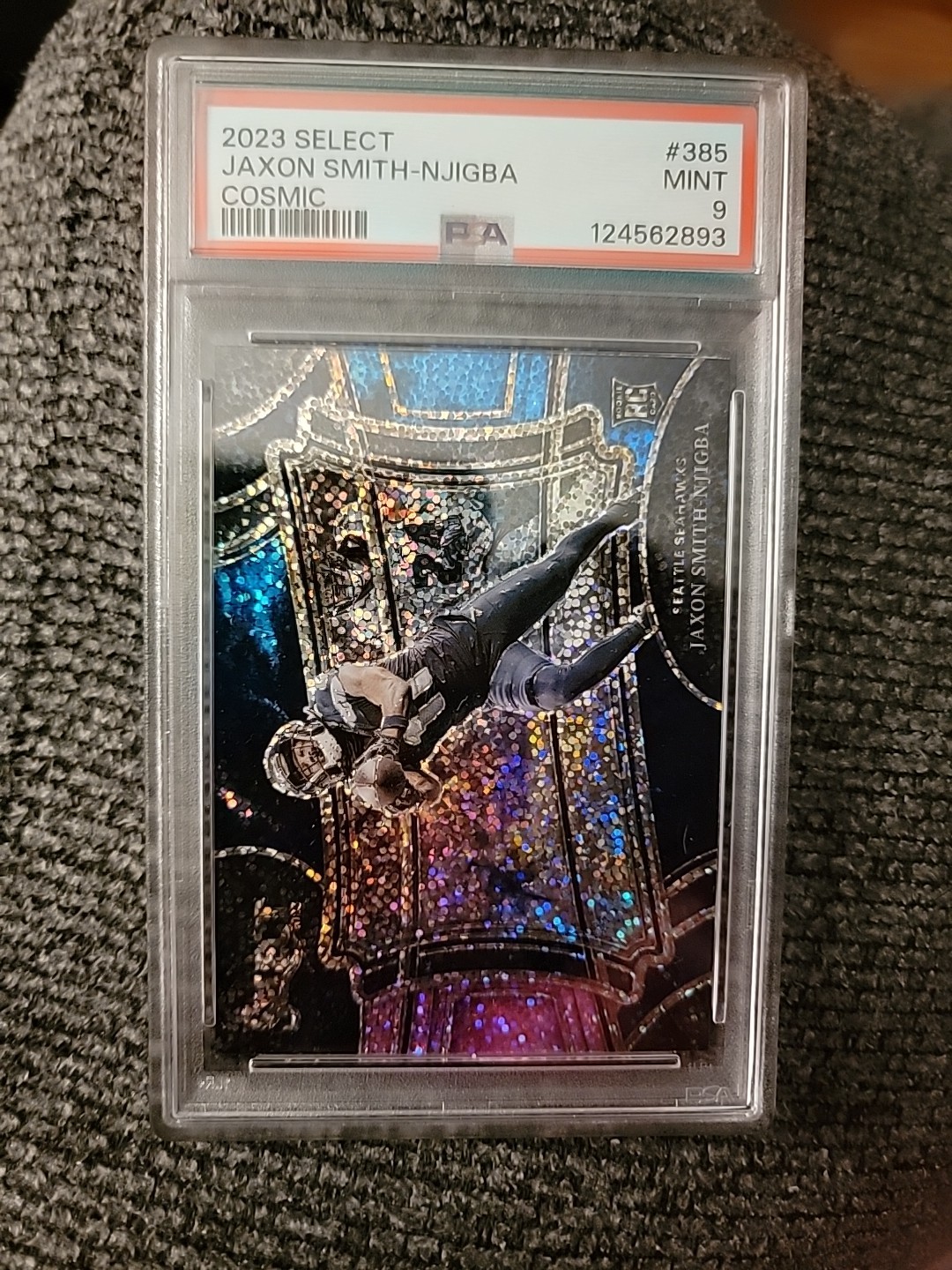 2023 Panini Select Jaxon Smith-Njigba COSMIC FIELD LEVEL #385 SSP Rookie