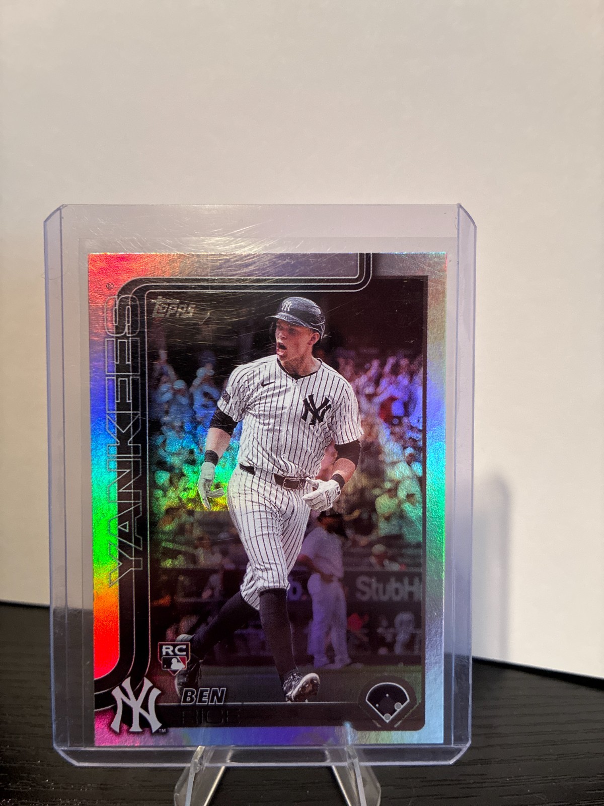 2025 Topps Series 1 Ben Rice Rainbow Foil (RC) #337 Yankees