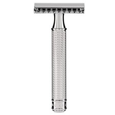 M HLE TRADITIONAL R41 Double Edge Safety Razor Open Comb For Men - Chrome