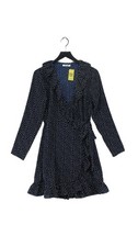 NA-KD Wrap Midi Dress M in Blue