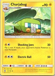Charjabug 51/149 SM Base Set Uncommon Pokemon Card