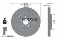 2X Textar Bremsscheibe 92281905 FüR Jeep