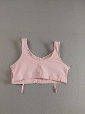 Masthead Women Surgical Bra L Pink Logo Hook Loop Full Compression Sleepwear