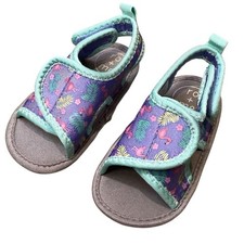 Ro Me by Robeez Baby Girls Soft Soles Hook  Loop Sandals Size 6-12 Months
