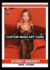 Sydney Sweeney Art Card Blank Back