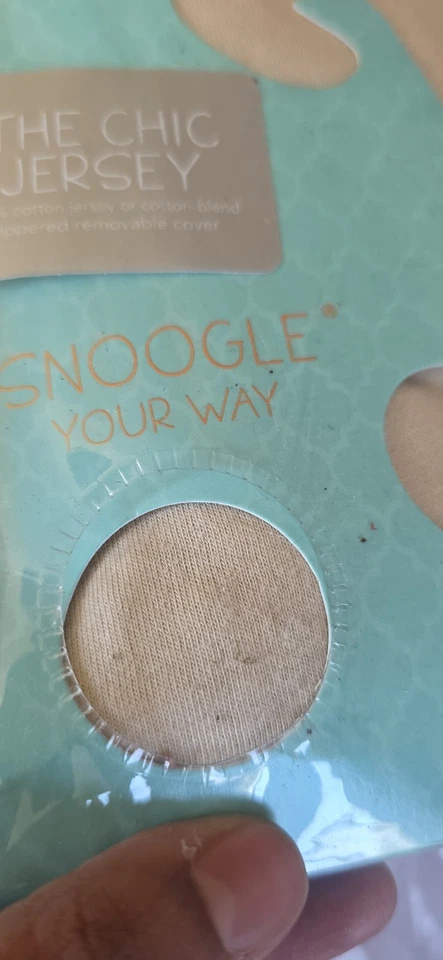 Snoogle Chic Pillow Cover, Pregnancy Pillow Soft Beige Color - Image 3 of 4