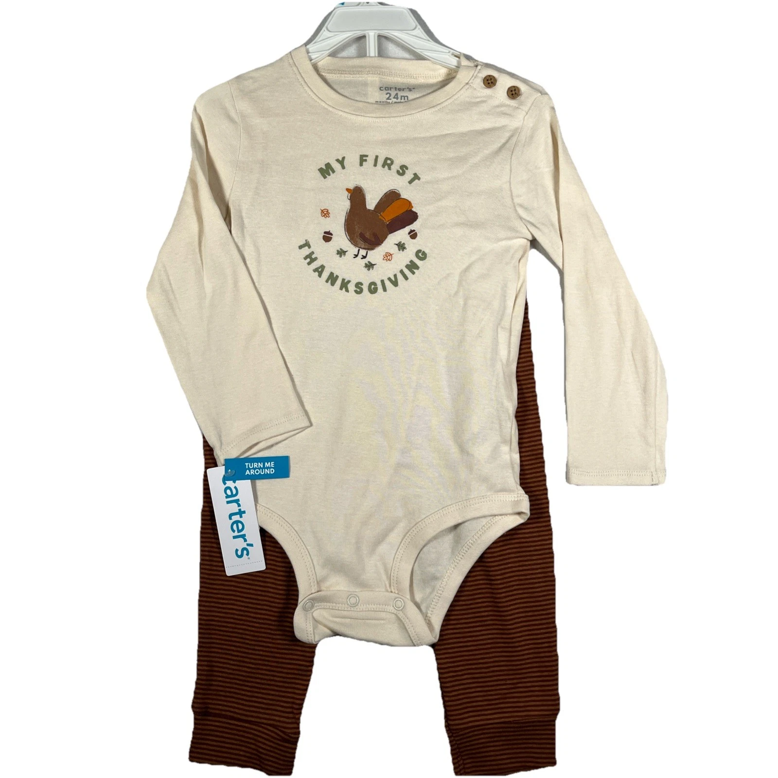 Carter's Baby Boy 24 Months My First Thanksgiving 2-pc. Pant Set Turkey
