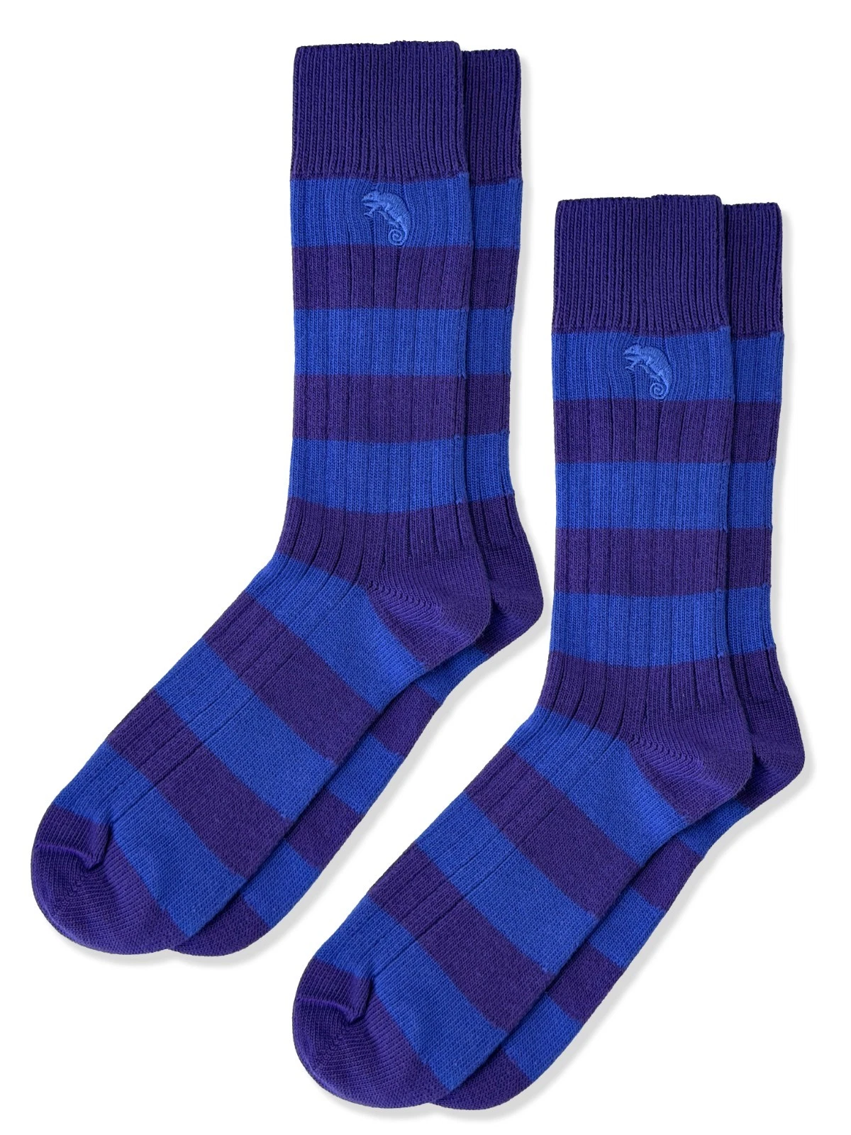 Men's Twin Pack Rugby Stripe Socks – Blue Multi Stripe - One Size UK 7-11
Opens in a new window or t