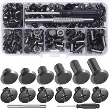 110set/pack 6 sizes Iron Material Chicago Screws For Home DIY Leather Working