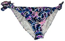 LOVE & ROSES Women’s Size 18 Blue & Purple Bikini Bottoms Side Tie Ladies BNWT