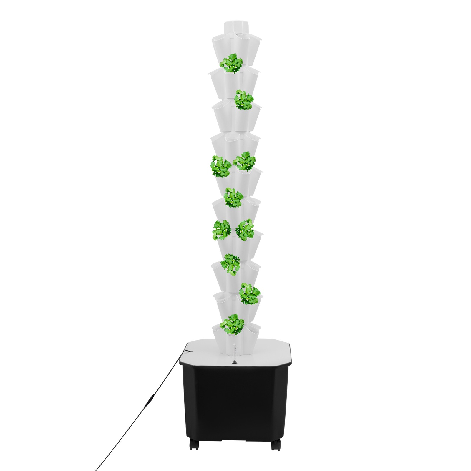 50-Hole Vertical Hydroponics Growing Kit Mobile Hydroponic Growing Kit 5 Tiers