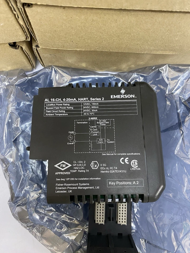 EMERSON DELTAV KJ3223X1-BA1 2-WIRE ANALOG INPUT 16 CH 4-20MA + KJ3223X1-EA1 - Image 4 of 4