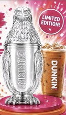 2026 Limited Edition Dunkin Eagle Cup With Lid Straw Refresher Coupon