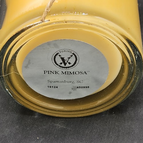Votivo Pink Mimosa Aromatic Candle 6.8 oz. Single Wick New No Box - Picture 4 of 4