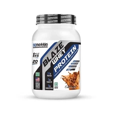 Getmymettle Blaze Whey Protein 24g Protein, 10.66g BCAA, Enzymes (1Kg Coffee)