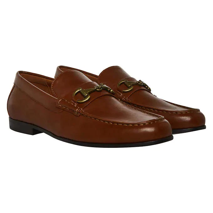 Mocasines Steve Madden Valon Para Hombre - Color Marrón Cuero, Talla 43 EU, Suela De Goma, Elegante Y Casual