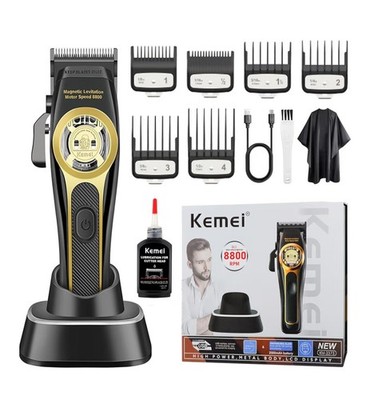 Kemei KM-2373 Magnetic Levitation Hair Clipper USB Rechargeable DLC Blade