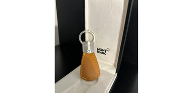 Mont Blanc leather Key chain with Ford Engraving brand new never used