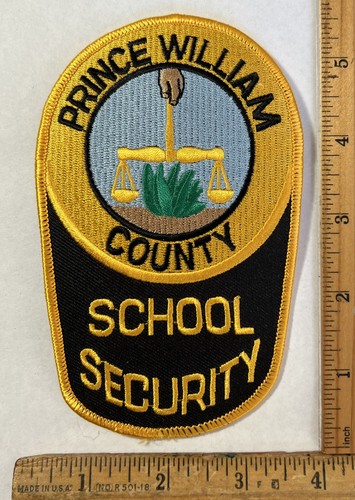 Vintage Obsolete Prince William County School Security Patch Virginia Police SRO