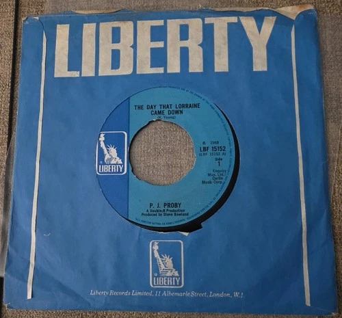 Led Zeppelin/PJ Proby 45rpm VG+ Pre Led Zeppelin 1 Recording