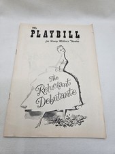 Vtg 1956 Playbill The Reluctant Debutante At The Henry Millers Theatre.
