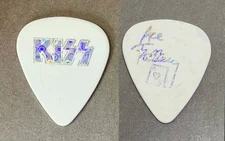 ⚡️KISS Ace Frehley Farewell tour prism on white guitar pick obtained from Ace‼⚡️
