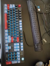 MAGEGEE 104 Key Mechanical Gaming Keyboard RGB Backlit Blue/Red Switches USB