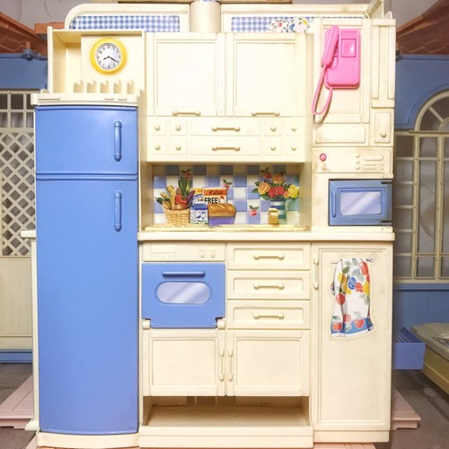 Barbie family house mattel 1998 casa di barbie vintage con bambole e accessori - Afbeelding 9 van 24