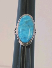 Turquoise Netwok Sterling Silver Western Styl...
