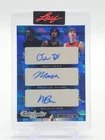 BILIEW / MGBAKO / BUZELIS 2023-24 LEAF BLUE CRYSTAL ROOKIE AUTO /45 Q7369