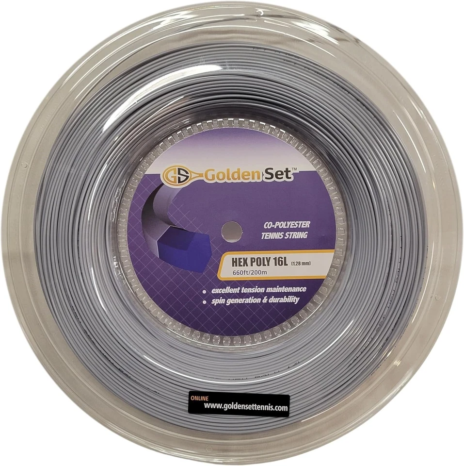 Hex Poly Polyester String - 660' Reel Silver - Image 2 of 4