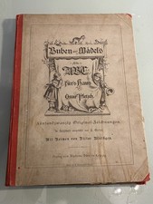 Buben und Mädels Ein ABC für's Haus Oscar Pletsch Bilderbuch Kinderbuch 1878
