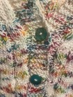 toddler sweater 4T, multi-color, fine Italian wool, hand-knit, buttons — photo 3