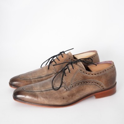 Melvin & Hamilton Men's Lance 3 Brown Leather Brogue Derby Shoes Size EU 41 US 8