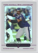 2005 Topps Chrome Refractor Jonathan Ogden #124 HOF 1g3