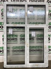 UPVC BATHROOM CASEMENT WINDOW FROSTED GLASS PLASTIC PVC WHITE EXTERNAL EXTERIOR