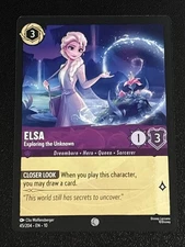 Disney Lorcana Whispers in the Well Elsa-Exploring the Unknown 45/204 NM