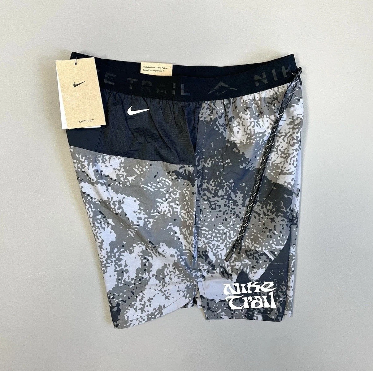 Nike Trail Stride 7” Sport Running Shorts Brief Lined - Size Small FV9949-010