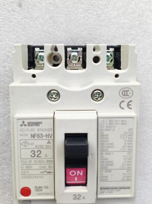 MITSUBISHI ELECTRIC NO-FUSE BREAKER NF63-HV 3P 32A | eBay
