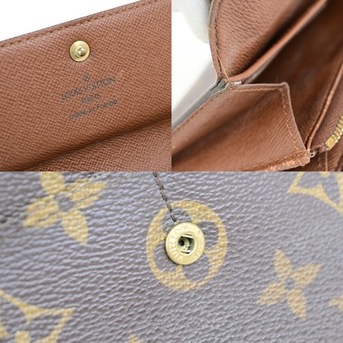 Portafoglio lungo Louis Vuitton Porte Monnaie Credit monogramma pelle M61726 05FB262 - Foto 13 di 16
