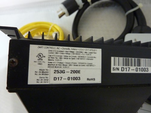 DART 250-SER DC MOTOR SPEED CONTROL 253G-200E W/ABB MOTOR CONTROLLER EOT32(3087) - Picture 6 of 8
