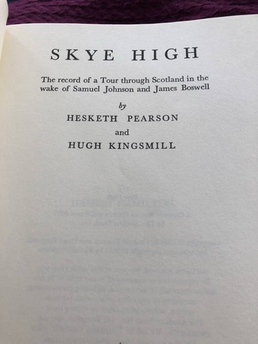 Skye High Tour Scotland in Wake of Johnson & Boswell by Pearson & Kingsmill - Picture 2 of 3