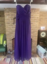 AMANDA WYATT DUSKY PURPLE LONG PROM DRESS SIZE 14