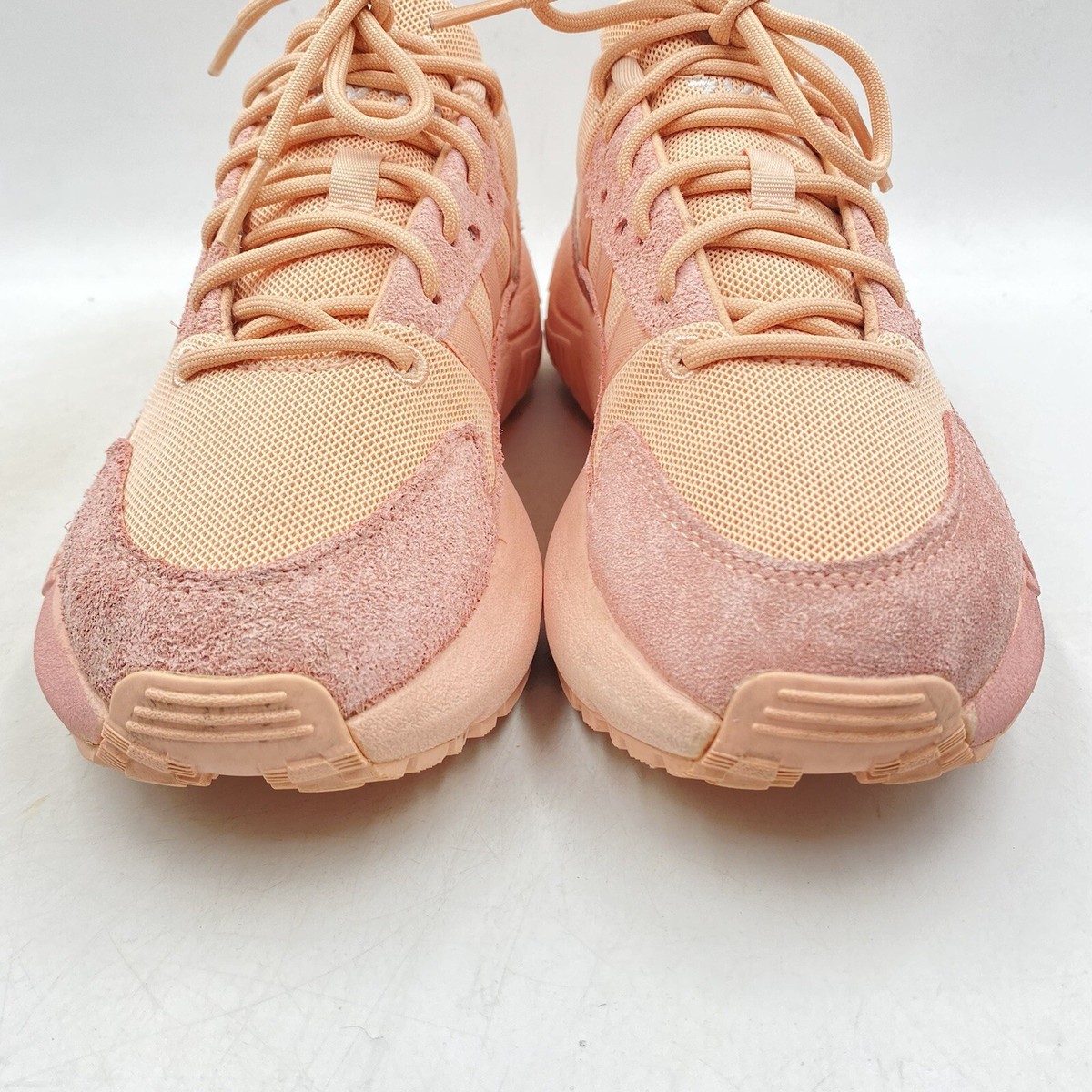 ADIDAS ORIGINALS ZX 22 BOOST PINK TRAINERS SIZE UK 3.5 SUEDE