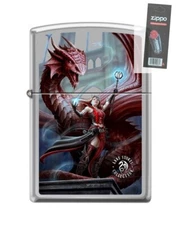 Zippo 86651 Anne Stokes Collection Mother of Dragons Lighter + FLINT PACK