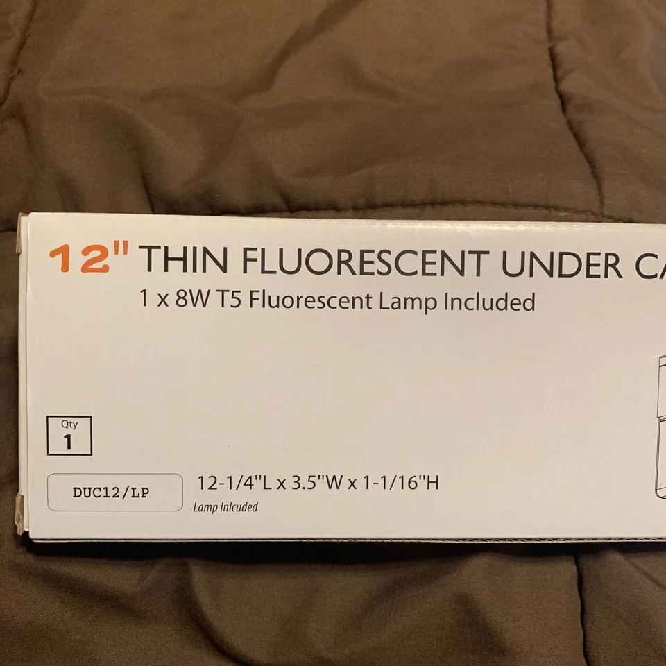 DMF 12” Delgado Fluorescente Bajo Armario Luz 8W T5 Lámpara Incluida Foto 2 de 4