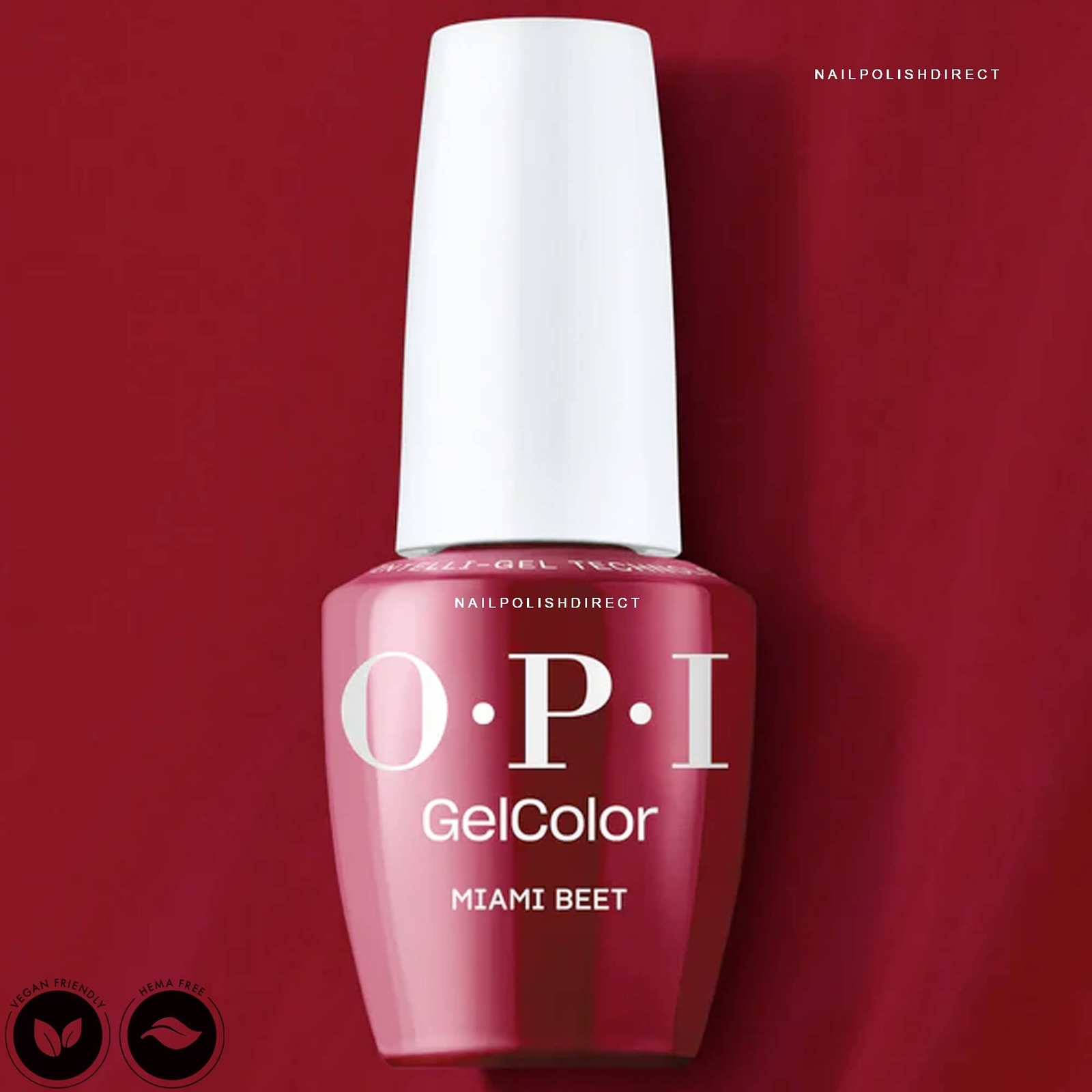 OPI GelColor OPI Intelli-Gel HEMA-Free Gel Polish - Miami Beet 15ml (GCB78)